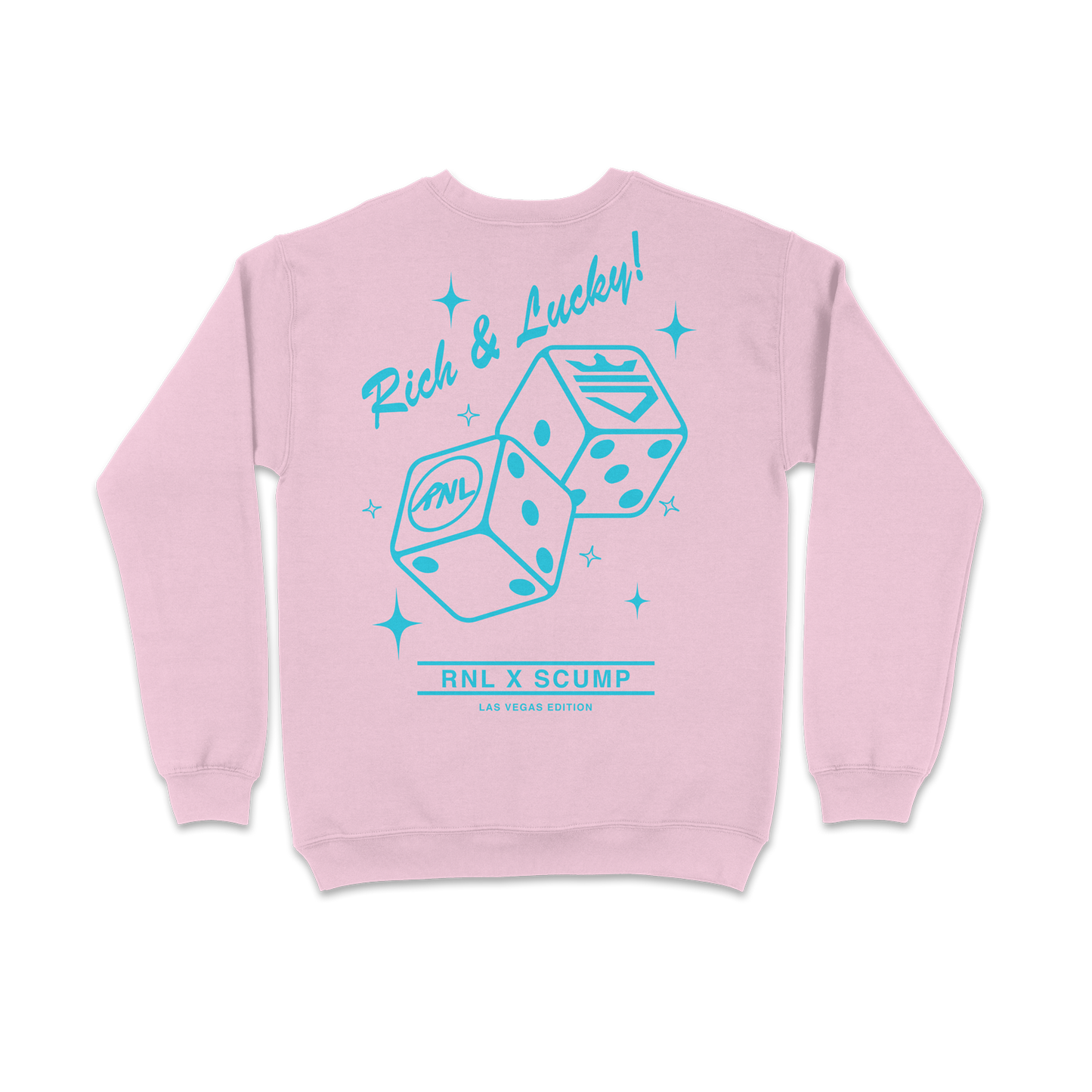 Rich and Lucky Crewneck - Pink