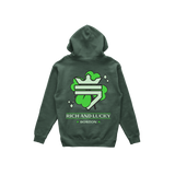 Rich and Lucky Shamrock Hoodie