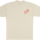Rich and Lucky Tee - Cream (Red Ink)